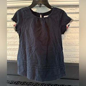 Girls Burberry top size 6Y navy